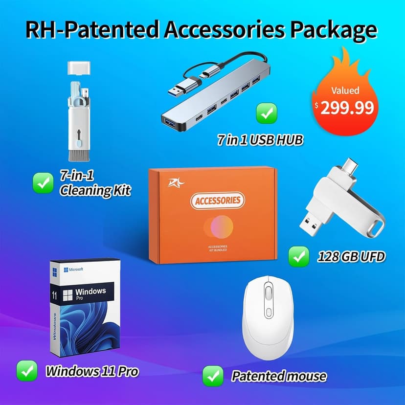 HP 27" All-in-One Touchscreen Desktop PC 2025 New, Intel Ultra 7 255U (Up to 5.2GHz), Intel AI Boost, 27 inch FHD Touchscreen Anti-Glare Display, 32 GB DDR5 5600MT/s, 1 TB Gen4 SSD, Windows 11 Pro