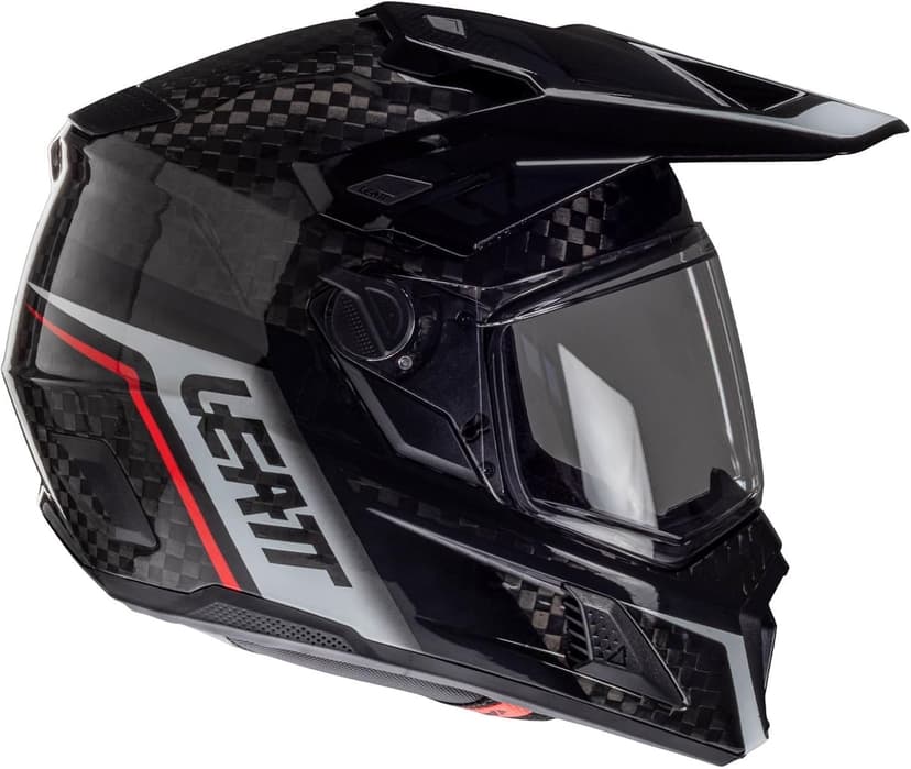 Leatt Helmet Kit ADV 9.5 Carbon with Free 4.5 Iriz Goggles & Bag - Ultimate Adventure Bundle - Lightweight Carbon Fiber Off-Road & Street Helmet - 360 Turbine Safety Technology