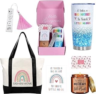 Teacher Appreciation Gifts, Best Teachers Gift for Women, Teacher Christmas Gifts, Unique Funny Thank You/Retirement/Christmas/Birthday Baskets Present for Teachers