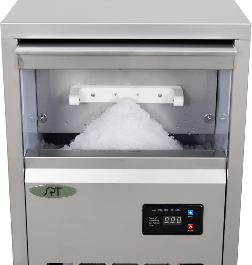 SPT SZB-22 44-lb Automatic Flake Ice Maker in Stainless Steel with Inline Water Filter