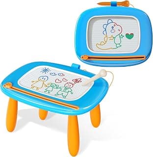 Kikidex Magnetic Drawing Board, Toddler Girl Toys for 1-3 Year Old, Doodle Board Pad Learning and Educational Toys for 1 2 3 Year Old Kids Birthday Gift (Light Blue) B0BGN1YDJH