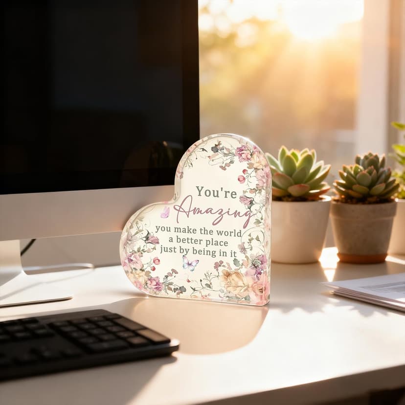 Uplifting Motivational Gift for Womens Inspirational Desk Decor Birthday Easter Mother's Day Proud of You Gifts for Women Encouragement You Are Amazing Gifts for Women B0FR8QV18Z