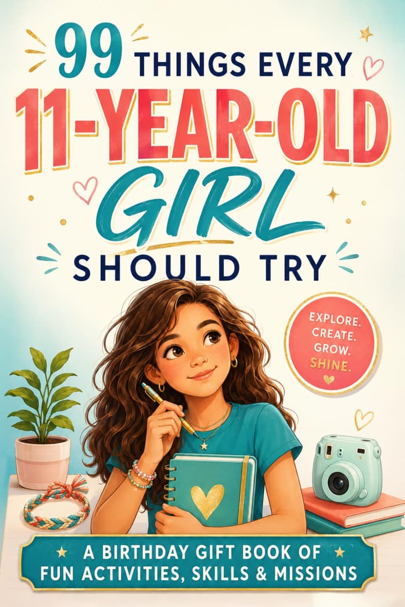 99 Things Every 11-Year-Old Girl Should Try: The Birthday Gift Book of Fun Activities, Real-Life Skills, and Confidence-Building Missions for Tween Girls B0H3GQ2VN4