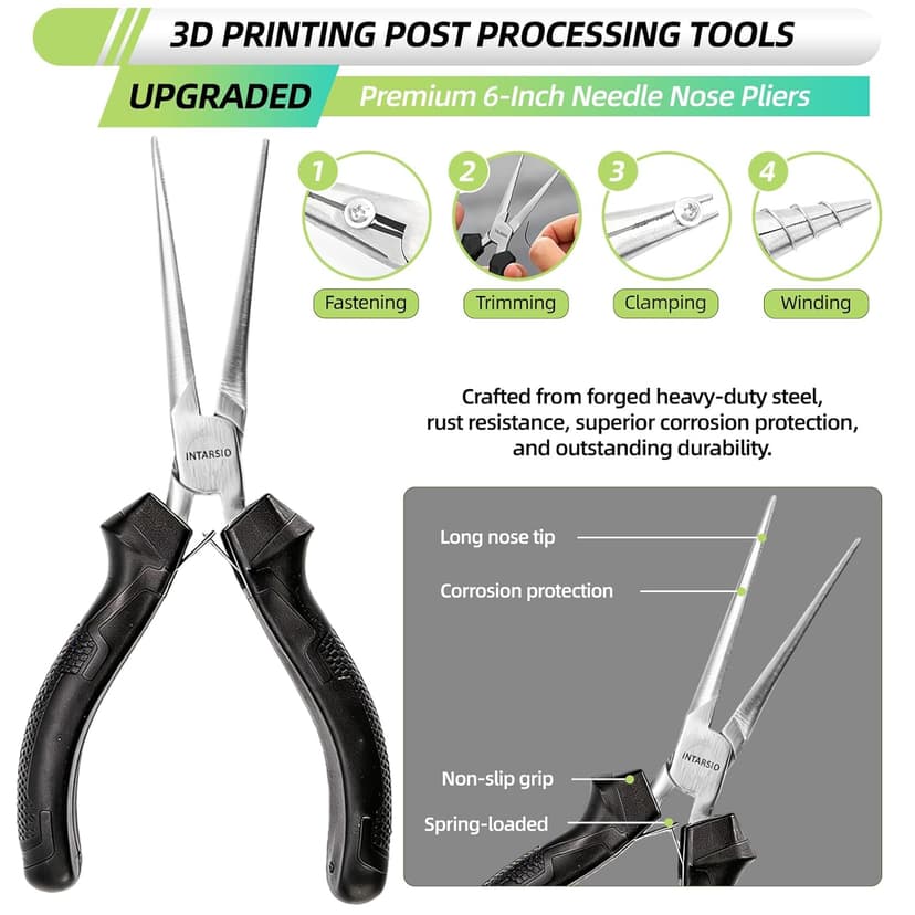 76pcs 3D Printer Tools Kit with Bag, 3D Printer Accessories includes Digital Caliper, Hygrometer, PTFE Tube Kit, Deburring Tool, Scrapers, Nozzle Cleaning, for Bambu Lab, Ender 3, FDM/SLA Printers etc
