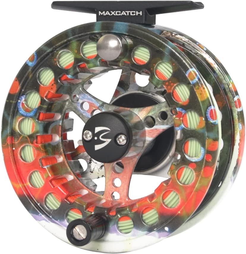 M MAXIMUMCATCH Maxcatch ECO Large Arbor Fly Fishing Reel (3/4wt 5/6wt 7/8wt) and Pre-Loaded Fly Reel with Line Combo