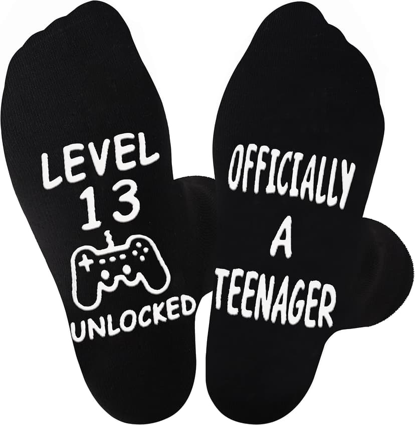 Jeasona Gaming Birthday Socks for Teen Boys Gifts for 13 14 15 16 17 18 Year Old Boy Teenage B09Q91XQMC
