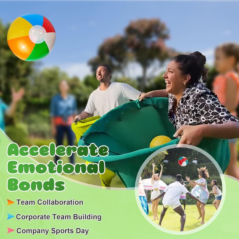 Granny Pants Outdoor Game, 4Pcs Granny Pants Yard Game for Adults and Kids, Giant Outdoor Tossing Games with 4 Oversized Pants & 12 Bouncy Balls, Easter Party Family Reunion Field Game Set