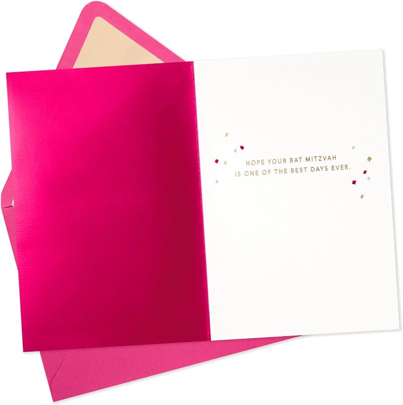 Hallmark Signature Bat Mitzvah Card (Best Day Ever) B0CFBY6PXL