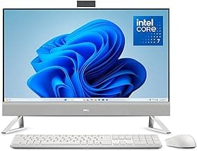 Dell 27 All-in-One Desktop ec27250-27-inch FHD Touch Display, Intel Core 7 Processor 150U, NVIDIA GeForce MX570A 2GB GDDR6 Graphics, 32GB DDR5 RAM, 1TB SSD, Windows 11 Pro, Onsite Service - White