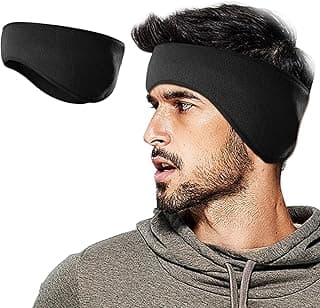 Lauzq Winter Fleece Ear Warmers Muffs Headband for Men Women Kids Ski Running Cycling