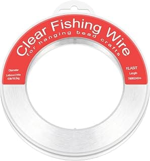 KLASIT Fishing Line 788FT,Invisible Monofilament Fishing Wire,Supports 43 Pounds Strong Nylon Invisible Thread for Hanging Decorations,Balloon Garland,Crafts,Picture Display
