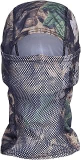 CAMOTER Camo Balaclava Mesh Face Mask - Lightweight Turkey Hunting Face Cover for Men & Women - Hunting, Fishing, Skiing