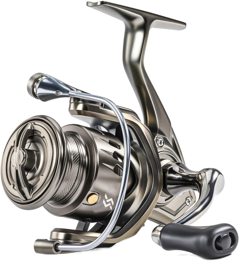 Sougayilang Spinning Reel - 5.2:1 Gear Ratio, 12+1 Bearings Freshwater Saltwater Fishing Reel, Ultra-Smooth CNC Aluminum Spool, Lightweight & Powerful for Bass Trout Salmon