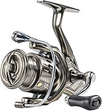 Sougayilang Spinning Reel - 5.2:1 Gear Ratio, 12+1 Bearings Freshwater Saltwater Fishing Reel, Ultra-Smooth CNC Aluminum Spool, Lightweight & Powerful for Bass Trout Salmon