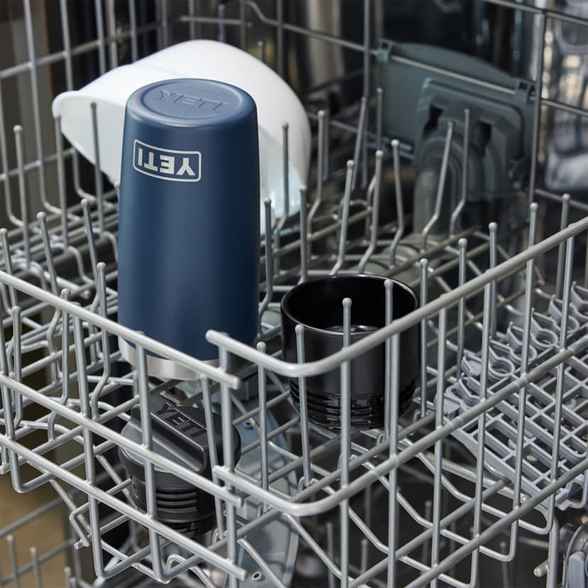 YETI Rambler 16 oz Travel Bottle, Stainless Steel, Vacuum Insulated with Leakproof Commuter Cap, Black