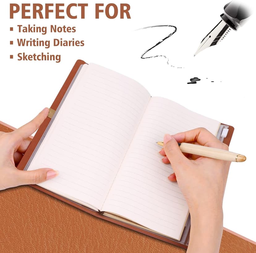 Cute Teacher Appreciation Gifts for Women Men, Christmas Birthday Presents for Teachers, Engraved Refillable Journal Afterprints Teacher Gifts –“Funny Things My Students Said” Leather Notebook B0FSC72KWB