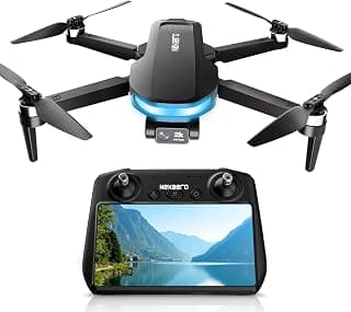 GPS Drone with EIS 2K Camera for Adults, 7.22 inch Screen on Remote Controller,FPV RC Drones with Al Track&Night Shot with Professional GPS,Auto Return Follow Me for Beginner,Long Range Transmission, 2 Batteries 64min Flight Time,Handbag Under 249g
