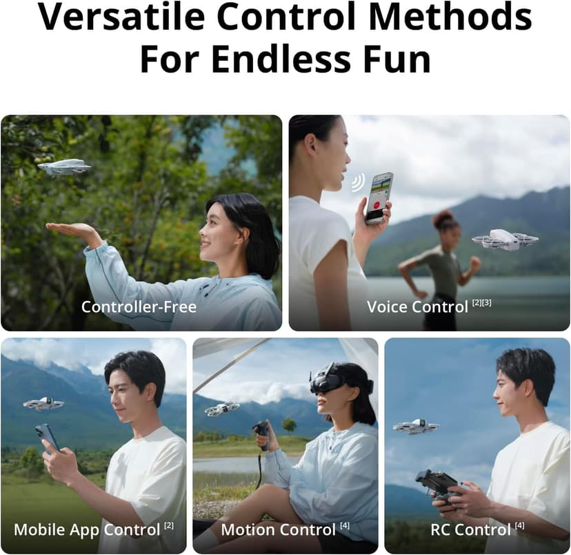 DJI Neo Three-Battery Combo, Mini Drone 4K UHD Camera for Adults, 135g Self Flying Drone That Follows You, Palm Takeoff, Subject Tracking, QuickShots, Stabilized Video (Controller-Free)
