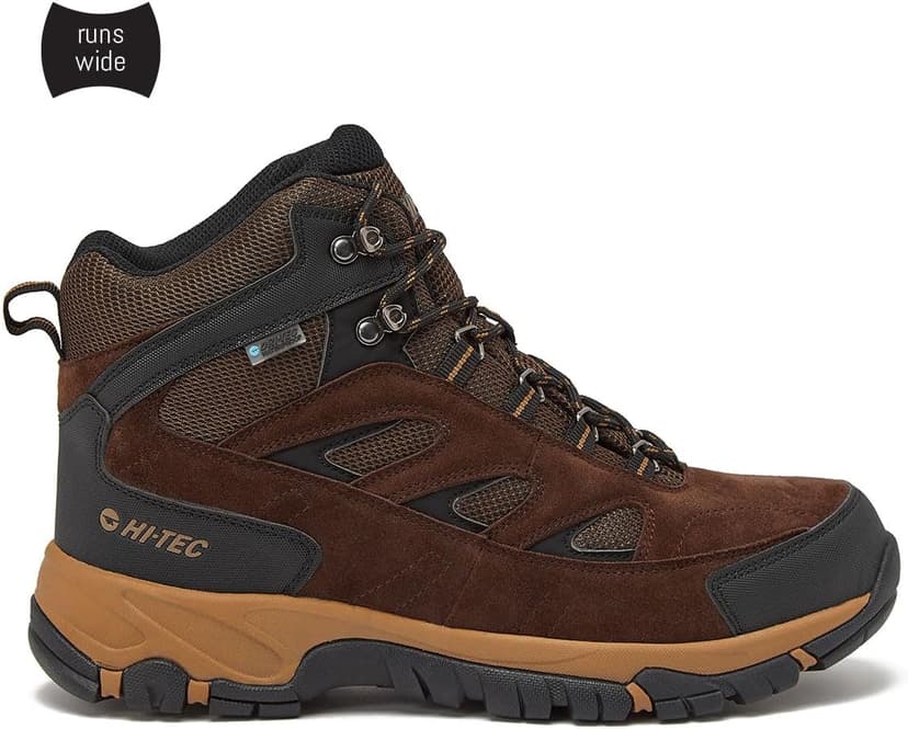 HI-TEC Yosemite WP Mid Waterproof Hiking Boots for Men, Lightweight Breathable Outdoor Trekking Shoes