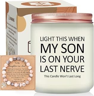 Mothers Day Gifts for Daughter in Law from Mother in Laws, Lavender Scented Soy Candle Daughter in Law Gifts, Christmas Wedding Birthday Gifts Candle B0DB8CL6PP