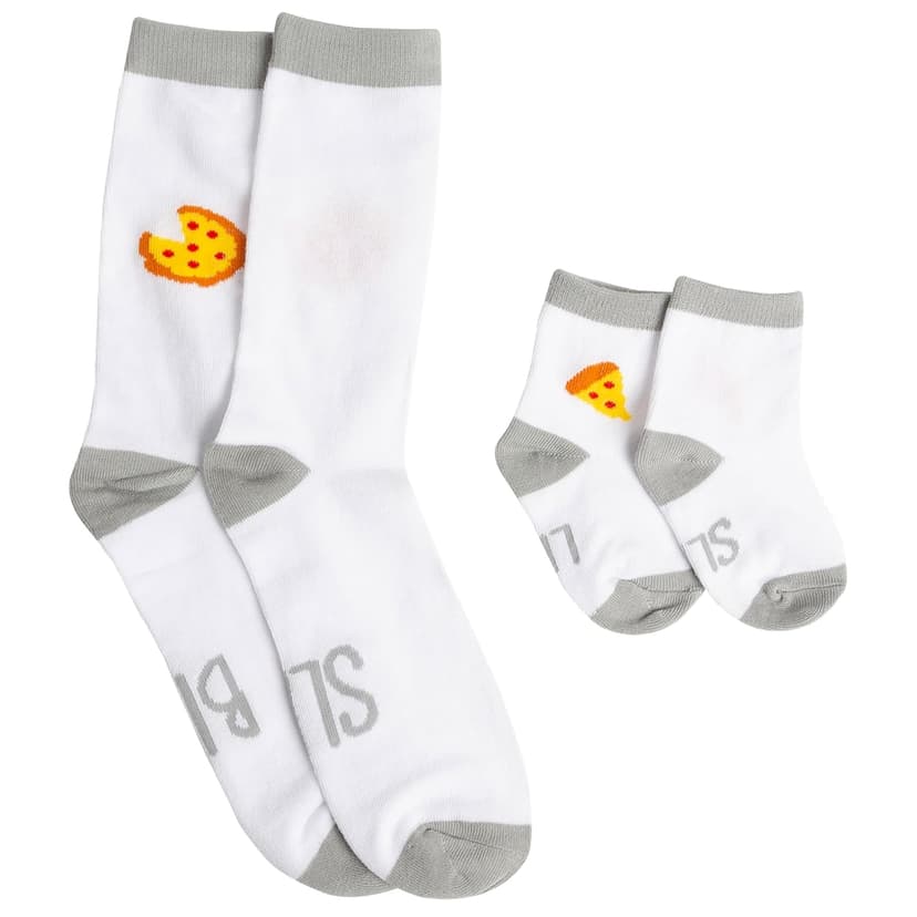 Parent And Baby Socks, Big And Little Slice Design, New Dad Gift, Baby Keepsake, Coordinating Family Apparel Pearhead Dad And Baby Matching Pizza Sock Set B08X8YF5L3