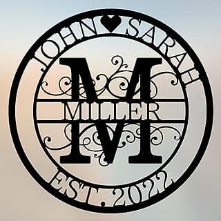 Custom Metal Sign - Personalized Name Sign - Family Sign - Outdoor Metal Wall Art Home Decor - Personalized Gift for Couple - Anniversary Wedding Gift