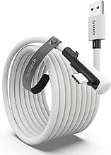 Syntech Link Cable 16FT for PCVR Compatible with Oculus/Quest 3/Meta Quest 3S, Quest2/Pro/Pico 4/Ultra Accessories and PC/SteamVR, High Speed PC Data Transfer, USB 3.0 to USB C Cable for VR Headset