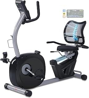 Recumbent Exercise Bike for Seniors - 400LB Weight Capacity Recumbent Bikes with Comfortable Seat, Pulse Sensor, 16-level Resistance, LCD Monitor