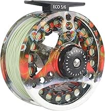 M MAXIMUMCATCH Maxcatch ECO Large Arbor Fly Fishing Reel (3/4wt 5/6wt 7/8wt) and Pre-Loaded Fly Reel with Line Combo