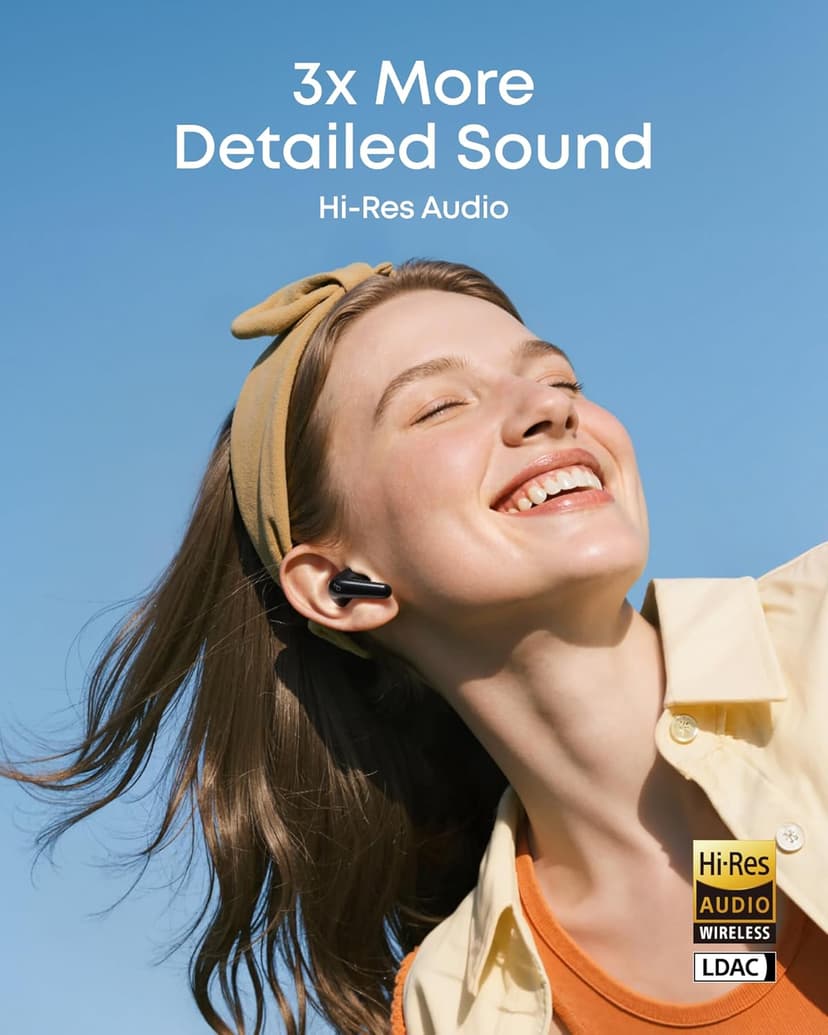 Soundcore P31i by Anker, Real-Time Adaptive Noise Cancelling, Hi-Res Sound, Translation Earbuds, 50H Playtime, Wireless Earbuds, Bluetooth Earphones, Spatial Audio, Fast Charging, IP55