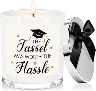 Graduation Gifts for Graduates Daughter Son Friends, College/High School/Masters Degree Graduation Gift, Up to 60Hr Burn Time Graduation Gift for Her Him, Grad Candle, 10oz Lavender Scented Candle B0H7JRB68V