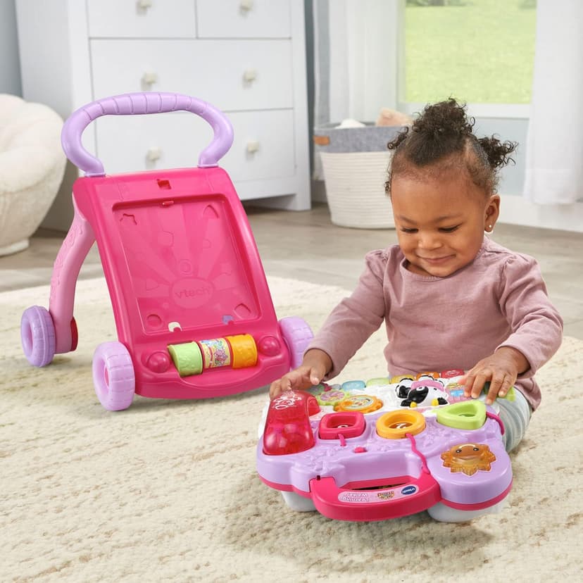 VTech Sit-to-Stand Learning Walker (Frustration Free Packaging), Pink B07CRX1BDG