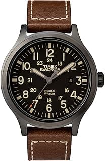 Timex Expedition Scout 40mm Men’s Analog Watch | Luminous Hands | Durable Comfortable Adjustable Strap | 24 Hour Time | Rugged Outdoor Watch | 50M Water Resistance