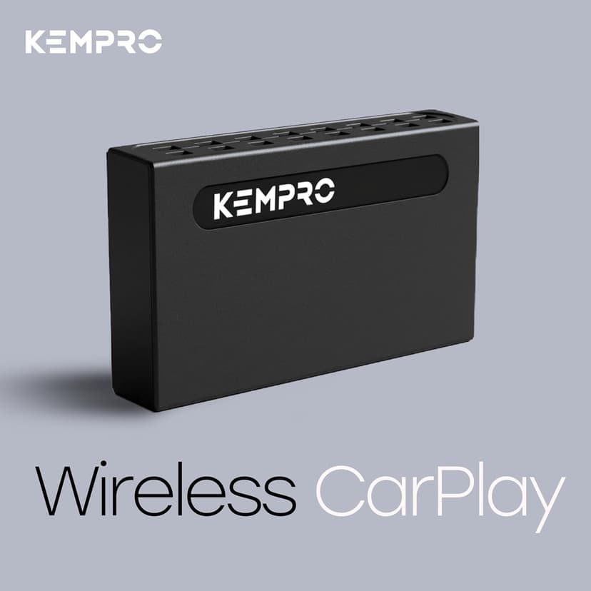 KemPro Smart Box 3-in-1 Wireless CarPlay & Android Auto Adapter with Streaming Apps – Netflix, YouTube, Adapter for Car to Watch TV, Video Player USB A & C