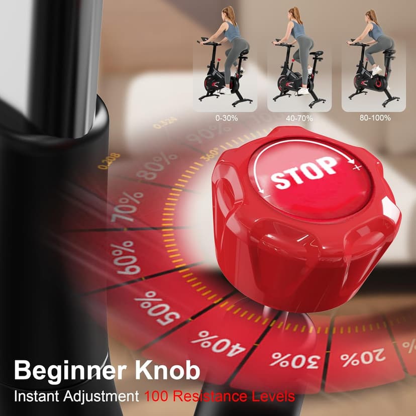 YESOUL Exercise Bike for Home – Stationary Bike with Stable Triangle Frame, Silent Magnetic Resistance, 300 lbs Capacity, Dual-Stage Drive & Alloy Flywheel, Smart APP with Scenic & Live Classes