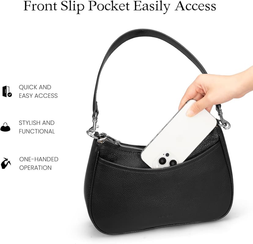 befen Genuine Leather Crossbody Bags for Women Anti Theft Shoulder Purse Trendy Hobo Bag with RFID Womens Handbag Purse