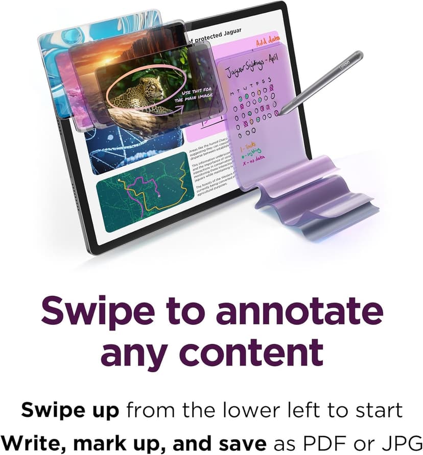 Lenovo Idea Tab Pro with Google Gemini - Student Tablet - 12.7” 3K LCD Display - 8 GB Memory - 128 GB Storage - MediaTek Dimensity 8300 - Includes Pen and Folio Case