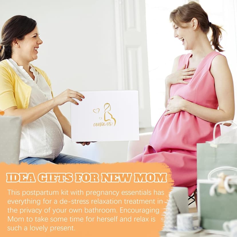 New Mom Gifts, 11PCS New Mom Care Package After Baby, Baby Shower Gifts for Mommy To Be, Gift For Expecting Mother, Pregnancy Gift Basket Essentials, First Time Mothers Day Birthday Gifts for Women