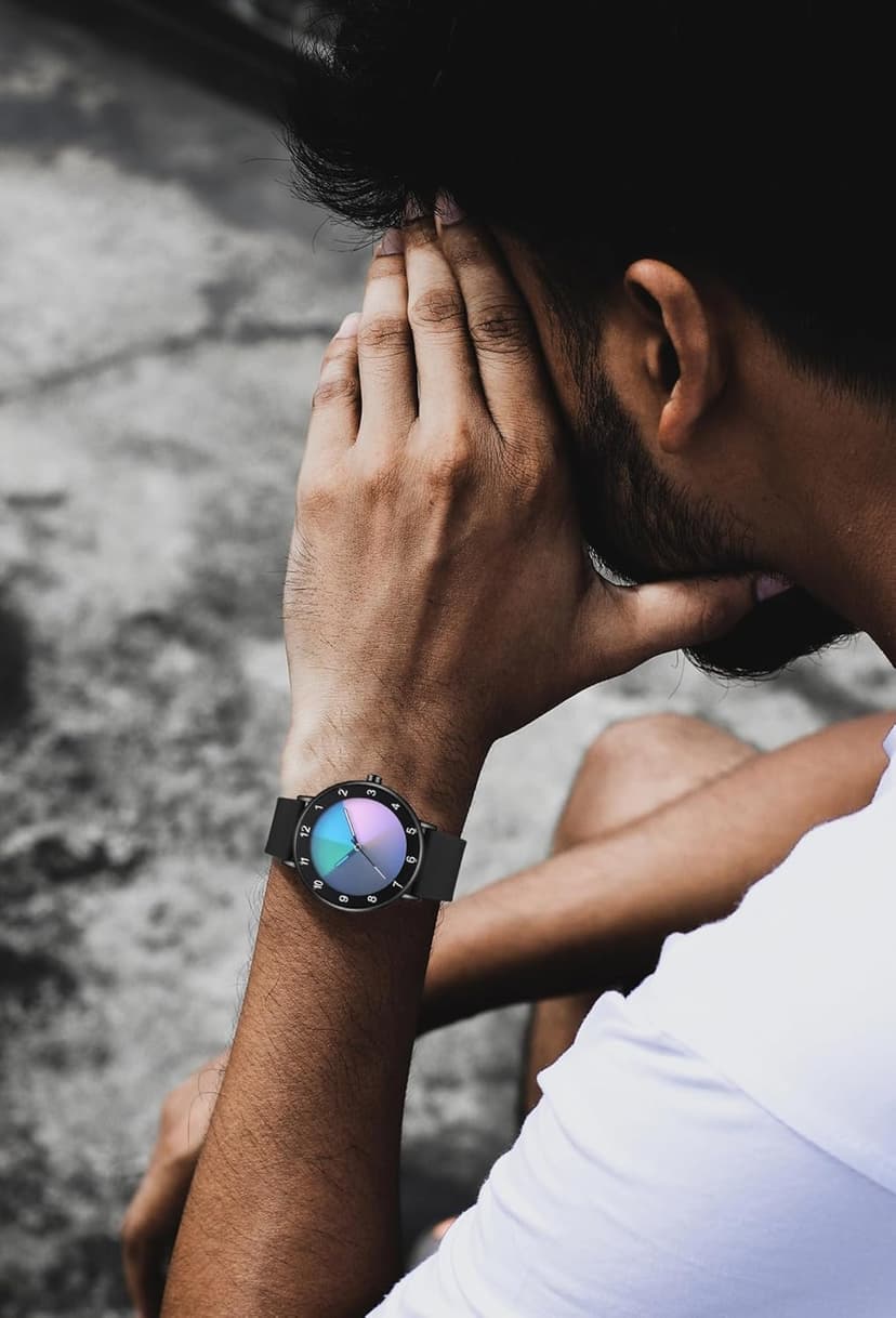 RUYEOOK Unisex Watches Fashion Creative Original Design Watch for Men and Women Unique Wristwatch Easy to Read time