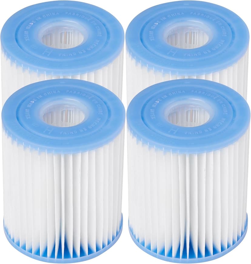 Intex Swimming Pool Easy Set Filter Cartridge Replacement - Type H (4 Pack)
