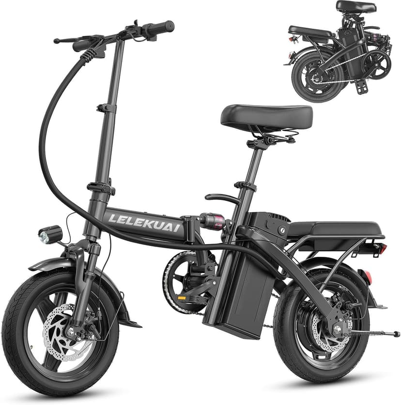 Electric Bike for Adults, 1200W Peak Motor Commuter Ebike, 20-28MPH Speed, 32 Miles Range, Removable Waterproof Battery, Dual Disc Brakes Electric Bicycle, UL 2849 Certified