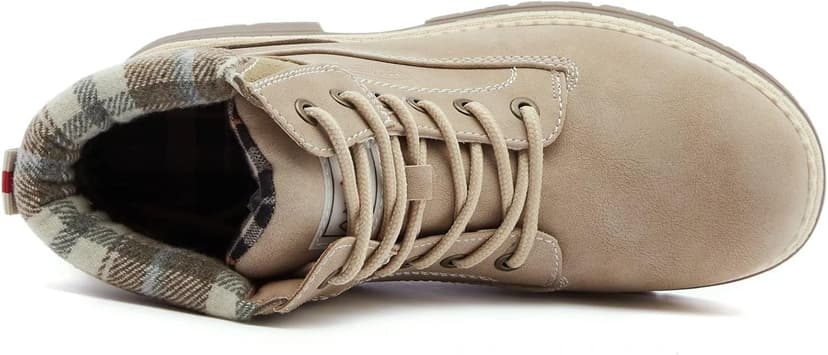 ANJOUFEMME Work Hiking Boots for Women Waterproof - Womens Outdoor Ankle Boots Lightweight Snow Winter Boots for Trekking Walking