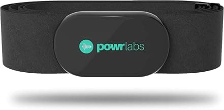Powr Labs Bluetooth and ANT+ Heart Rate Monitor Chest Strap - All Day Comfort, Easy Connectivity - Compatible with Polar, Garmin, Peloton, Wahoo