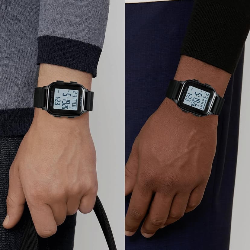 LN LENQIN Mens Digital Watch Ultra Thin Minimalist Sports Waterproof Digital Watches Men Outdoor Wrist Watch for Men with LED Backlight Timer Alarm Date
