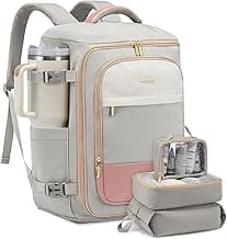 LOVEVOOK Large Travel Backpack for Women, 40L TSA Approved Backpack with 3 Packing Cubes, Personal Item Bag Fits 17" Laptop, Water-resistant Carry On Bag for Airplanes