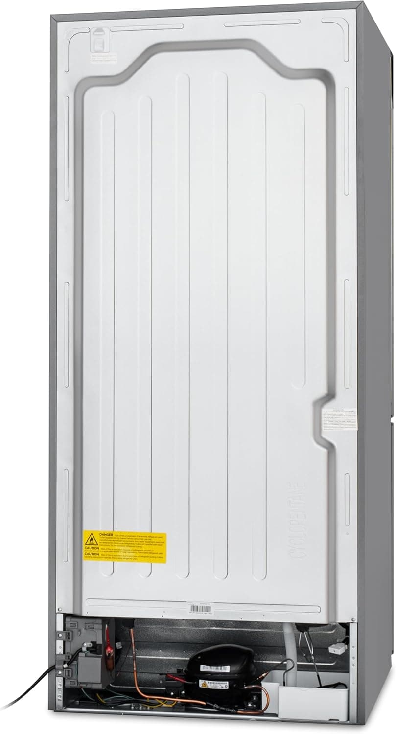KoolMore 30-Inch and 18.5 cu. ft. Counter Depth French Door Refrigerator with Three Doors and Deep Freezer in Stainless-Steel (KM-RERFDSS-18C)