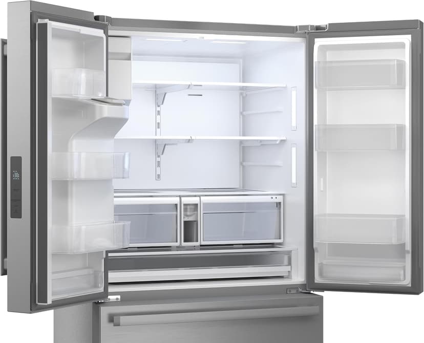 Sharp SJF2955KS 28.9 cu. ft., 3-door French Door Refrigerator, Ice/Water Dispenser, Advanced Cooling Plus System, Chill-Boost & Freezer-Boost, Automatic Dual Ice Maker Garage Ready, Stainless Steel
