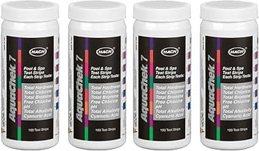 AquaChek 551236-04 Pro Silver Swimming Pool Test Strips, 4-Pack