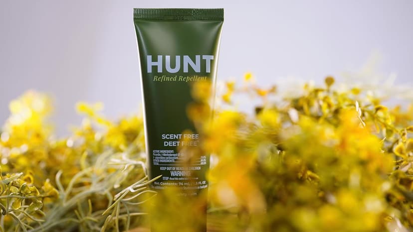 Hunt Insect Repellent Lotion, DEET-Free, Scent-Free, 20% Picaridin, 14-Hour Protection, Non-Greasy, Gun-Safe, Equipment-Safe