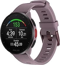 POLAR Pacer Ultra-Light GPS Fitness Tracker Smartwatch for Runners; S-L, for Men or Women, Purple